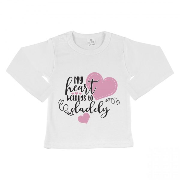 Shirt met tekst voor valentijn kinderen