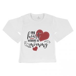 Shirt met tekst voor valentijn kinderen